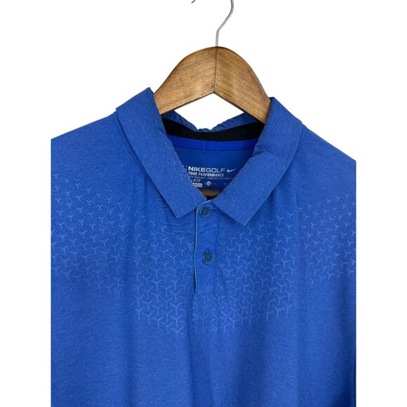 Nike Golf Tour Performance Blue Polo Shirt Dri-Fit Mens Activewear Size XL - Picture 2 of 12